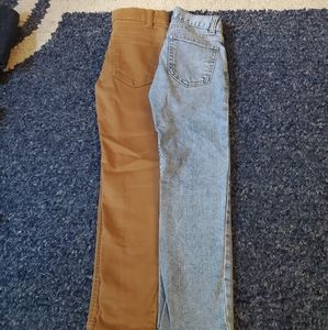 2 pairs size 6 slim fit jeans